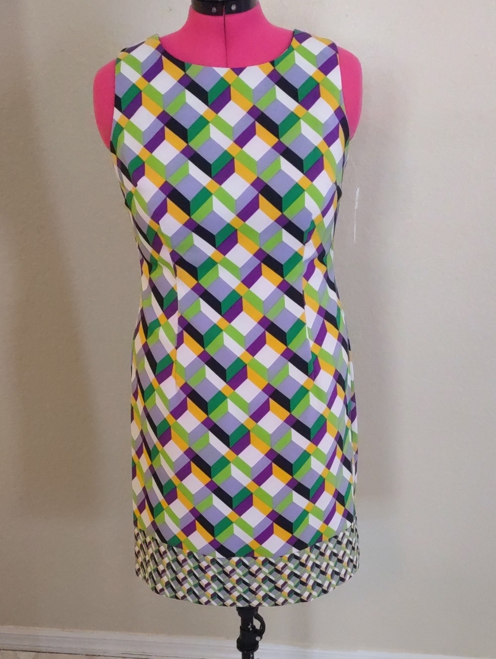 Ronni Nicole Multi-Color Geometric Sleeveless Tunic